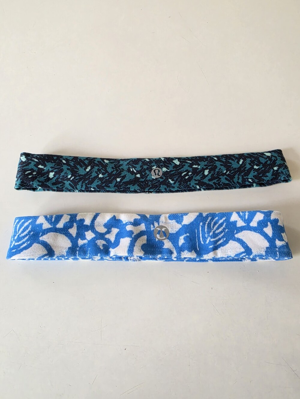 2 Lululemon athletica headbands Blue Print